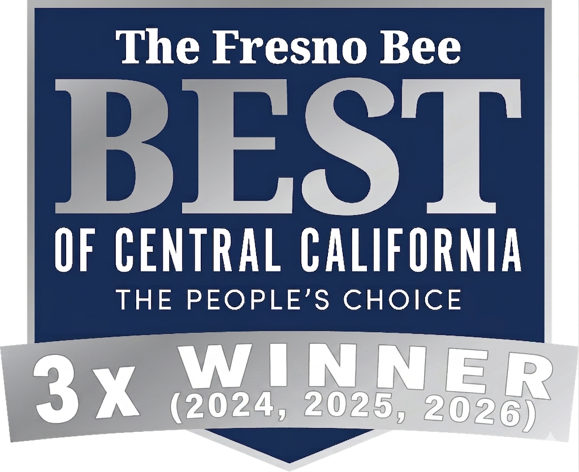 The Fresno Bee Best of Central California People's Choice 3x winner 2024, 2025, 2026