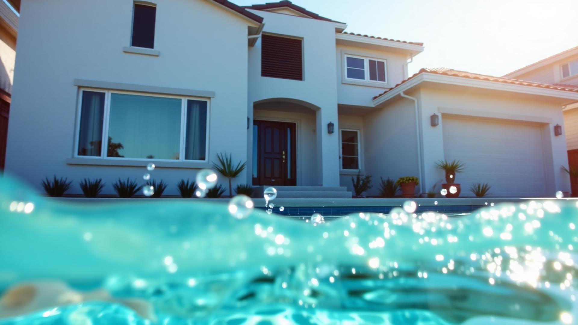 Fresno home with crystal clear treated water