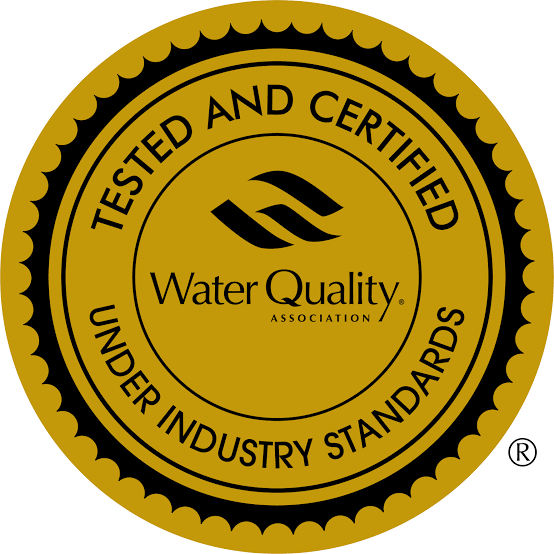 Water Quality Association tested and certified under industry standards seal